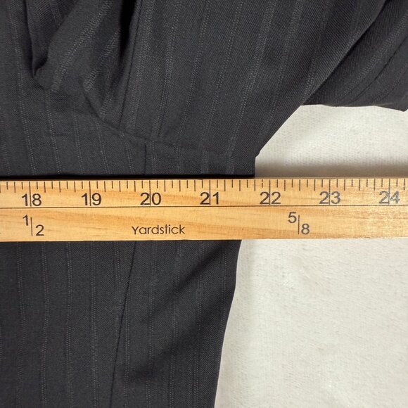 Hugo Boss Pasolini Movie US Blazer Men Size 40R Gray Striped 100% Wool Made USA - Picture 4 of 12